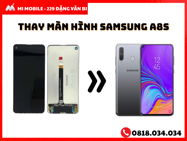 Thay màn hình Samsung Galaxy A8s